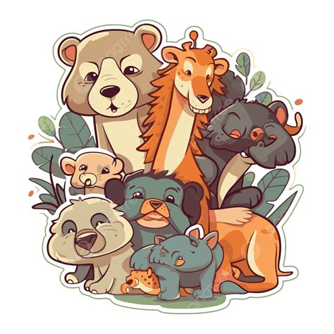 Animal Cartoon PNG, Vector And Transparent Clipart .